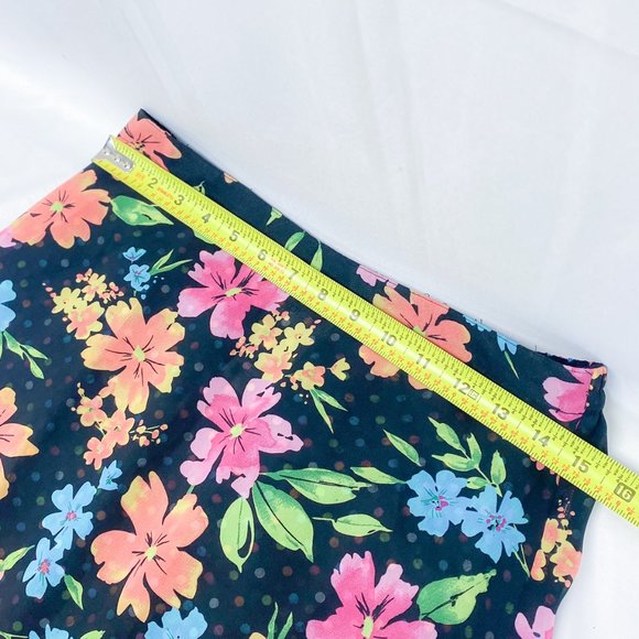 White Stag Reversible Skirt Spring Floral Polka-Dot Comfy Light Weight Womens - Picture 10 of 11